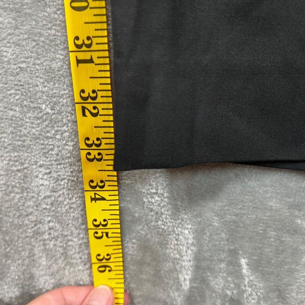 Banana Republic Pants Mens 33x33.5 Black Tailored Slim Fit Italian Fabric Work - Picture 5 of 11